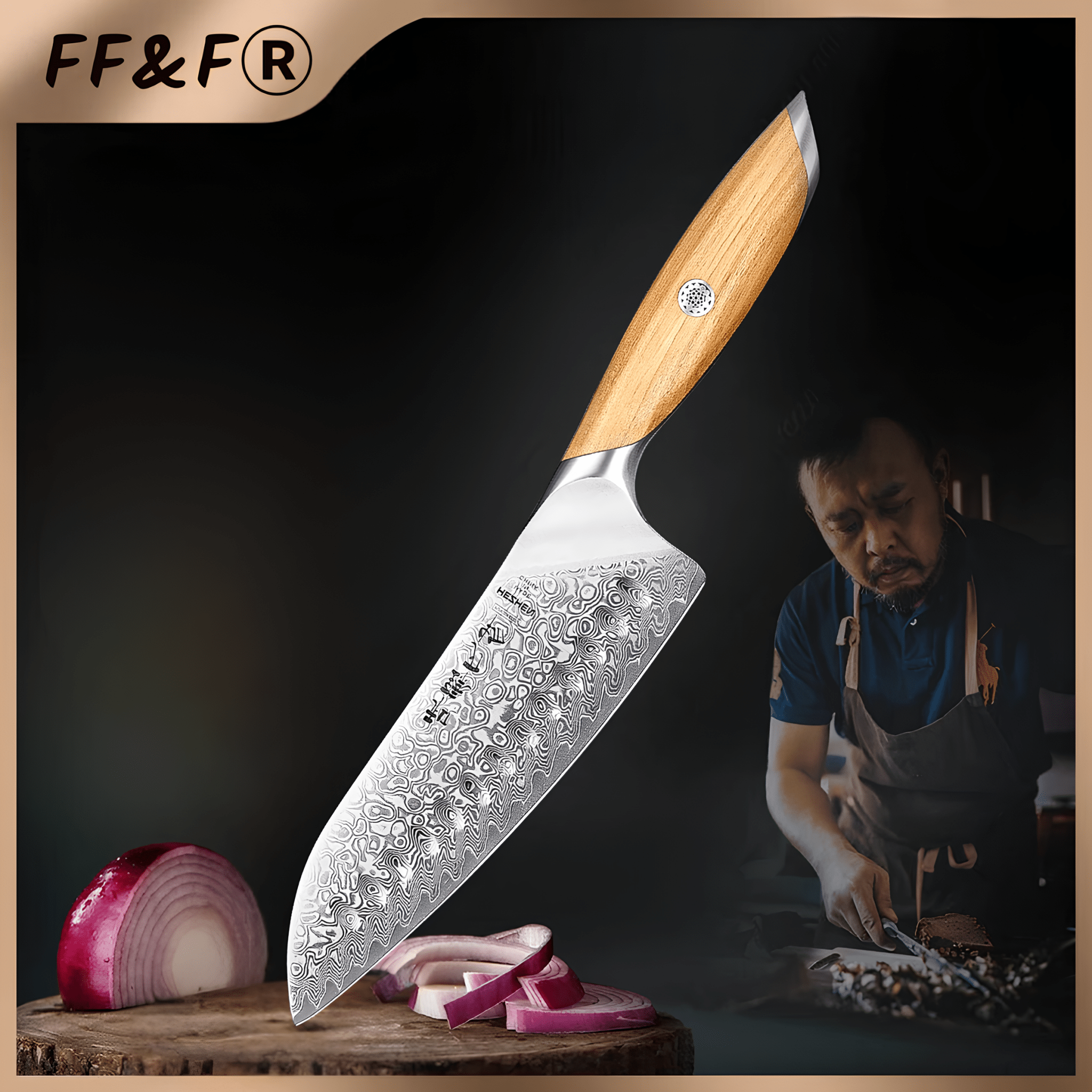 Faca Santoku Série Principal 7,5