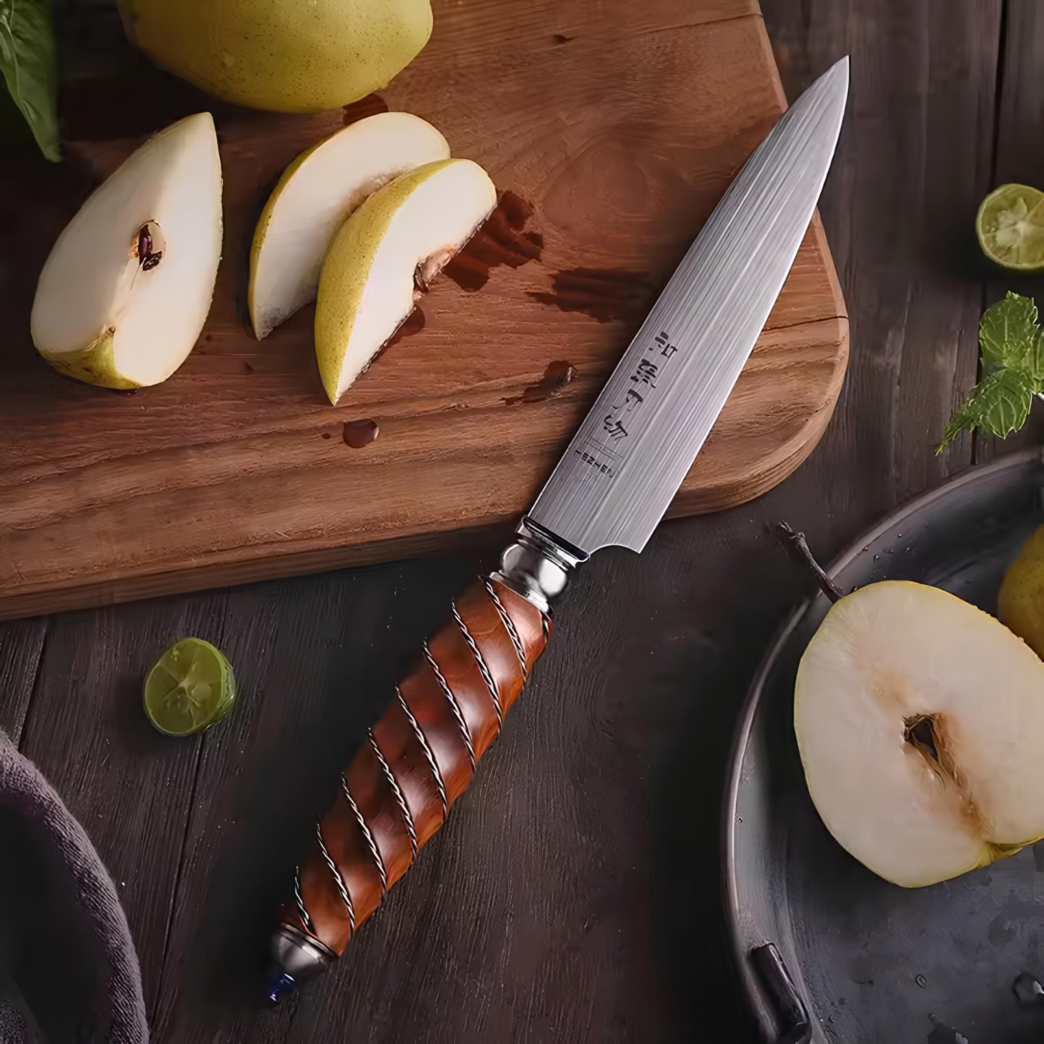 Faca Utilitária em Aço Böhler M390 com Cabo Híbrido - Forja Fogo&Faca