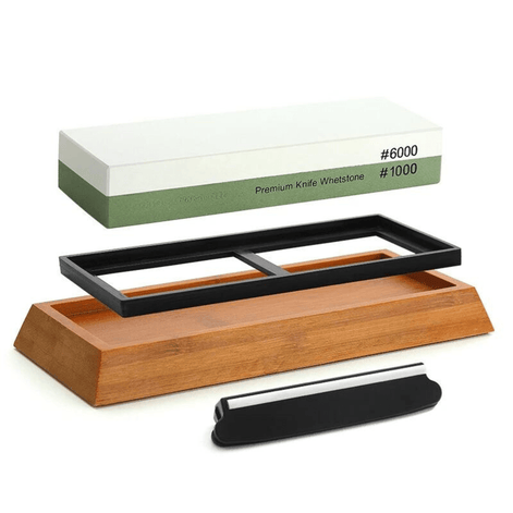 Pedra de Afiar Dupla - Face 1000/6000  - Forja Fogo&Faca